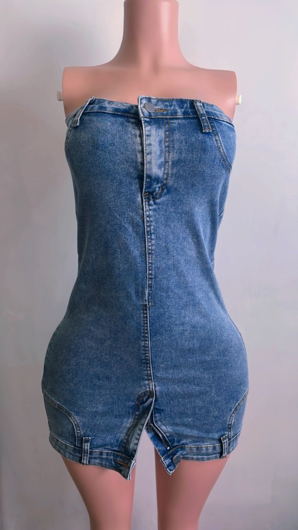 Denim Tube Dress