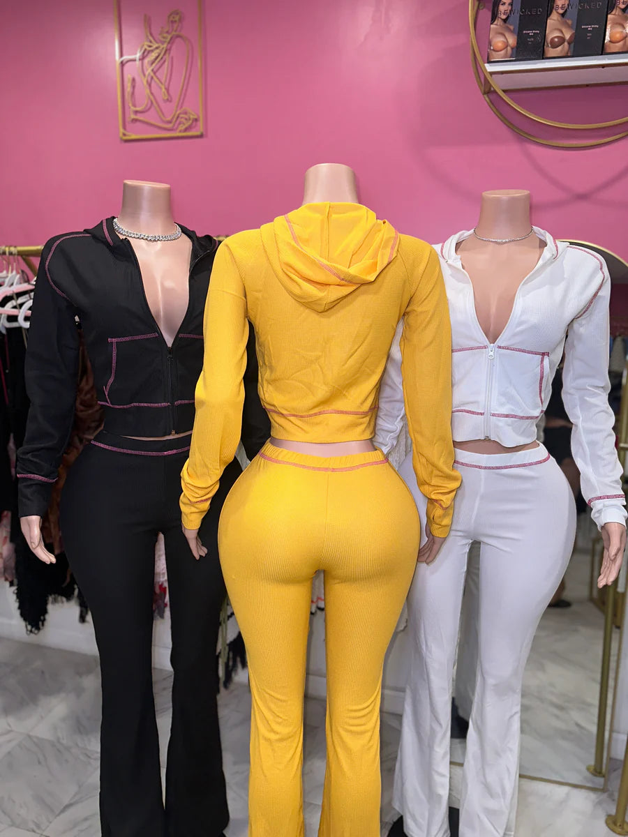 Thermal Knit Set Yellow