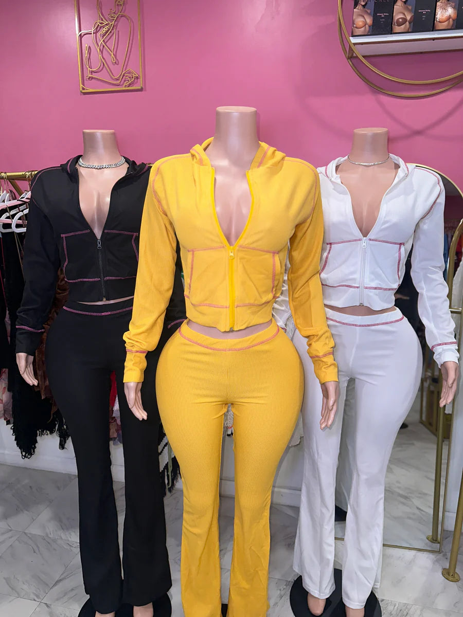 Thermal Knit Set Yellow