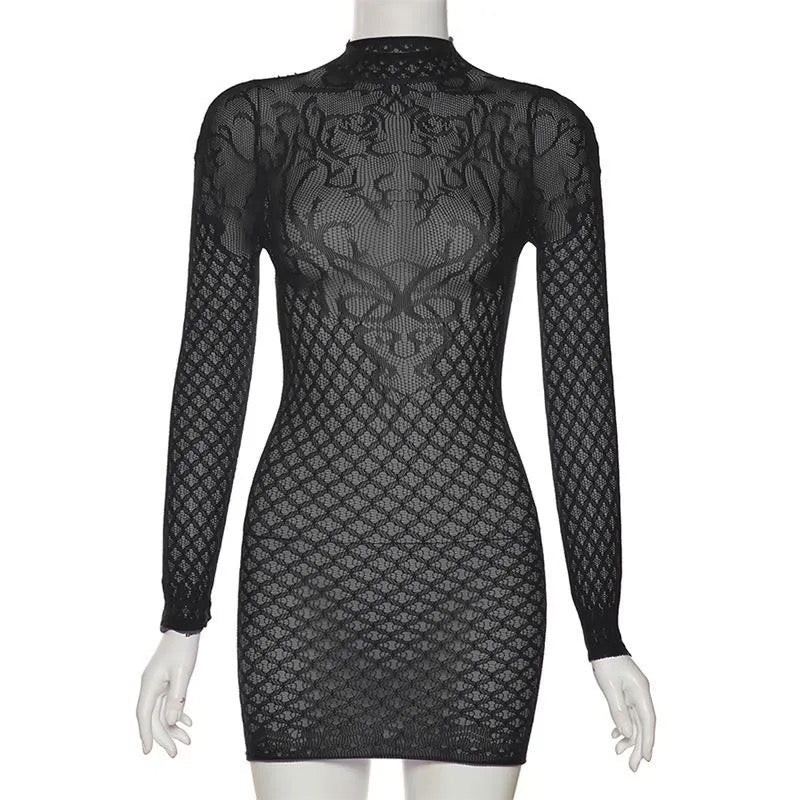 Fishnet dress