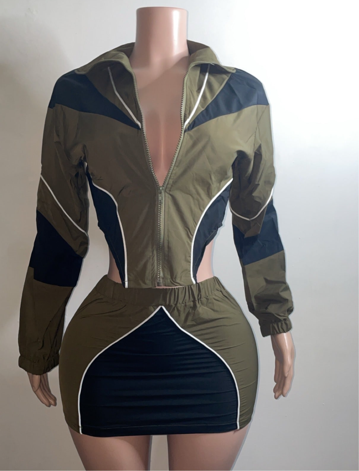 Reflective Skirt Set