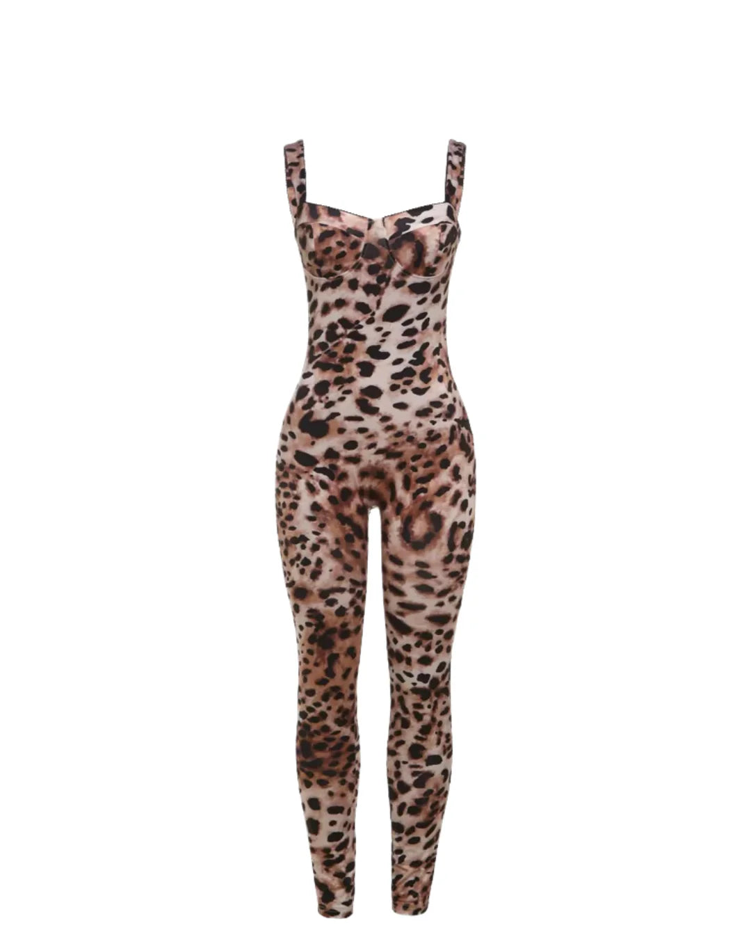 Leopard Bustier Jumpsuit