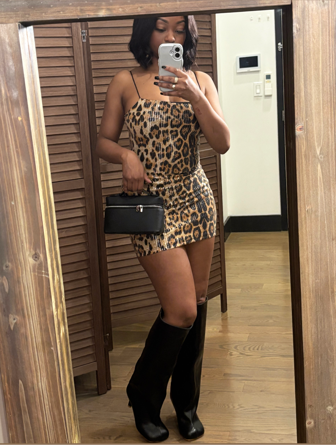 Leopard Sequin Dress