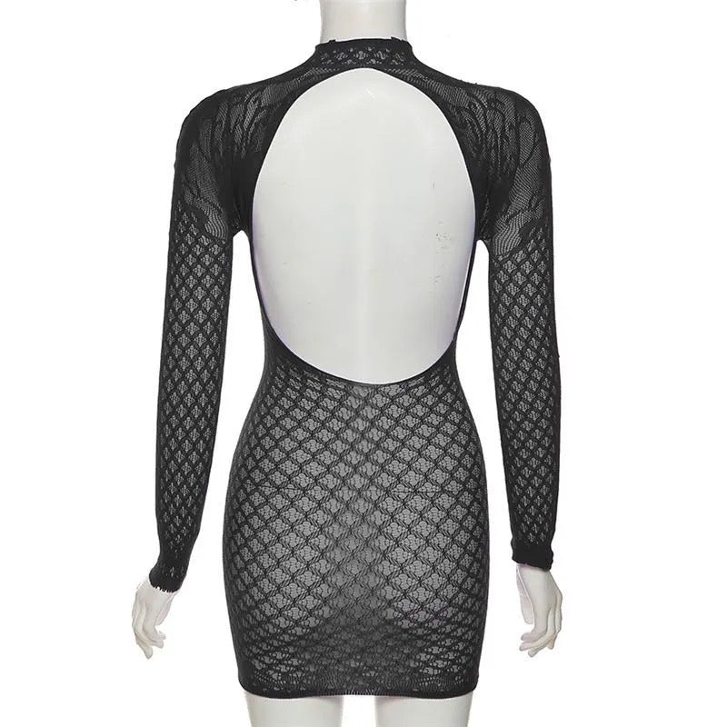 Fishnet dress
