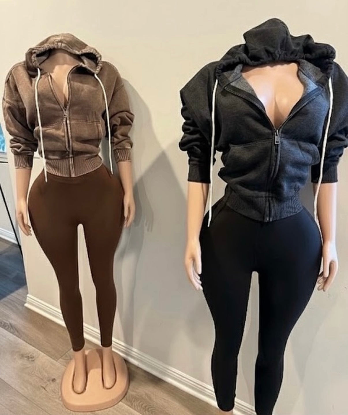 Acid Washed Hooded Set