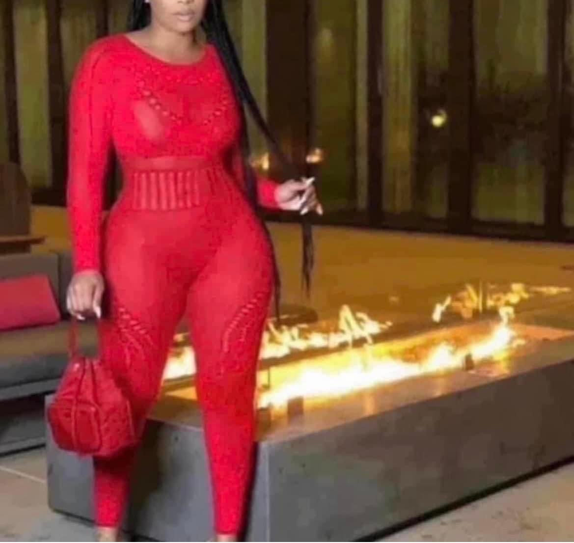 Bad Girl Jumpsuit Red