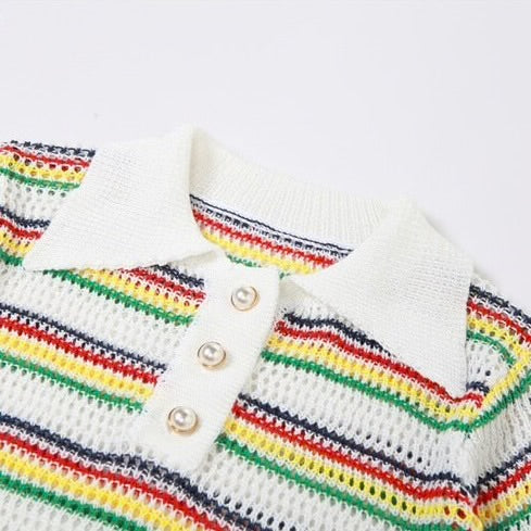 Rainbow Knit Dress