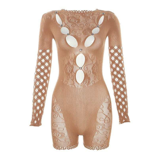 On My Body Romper nude