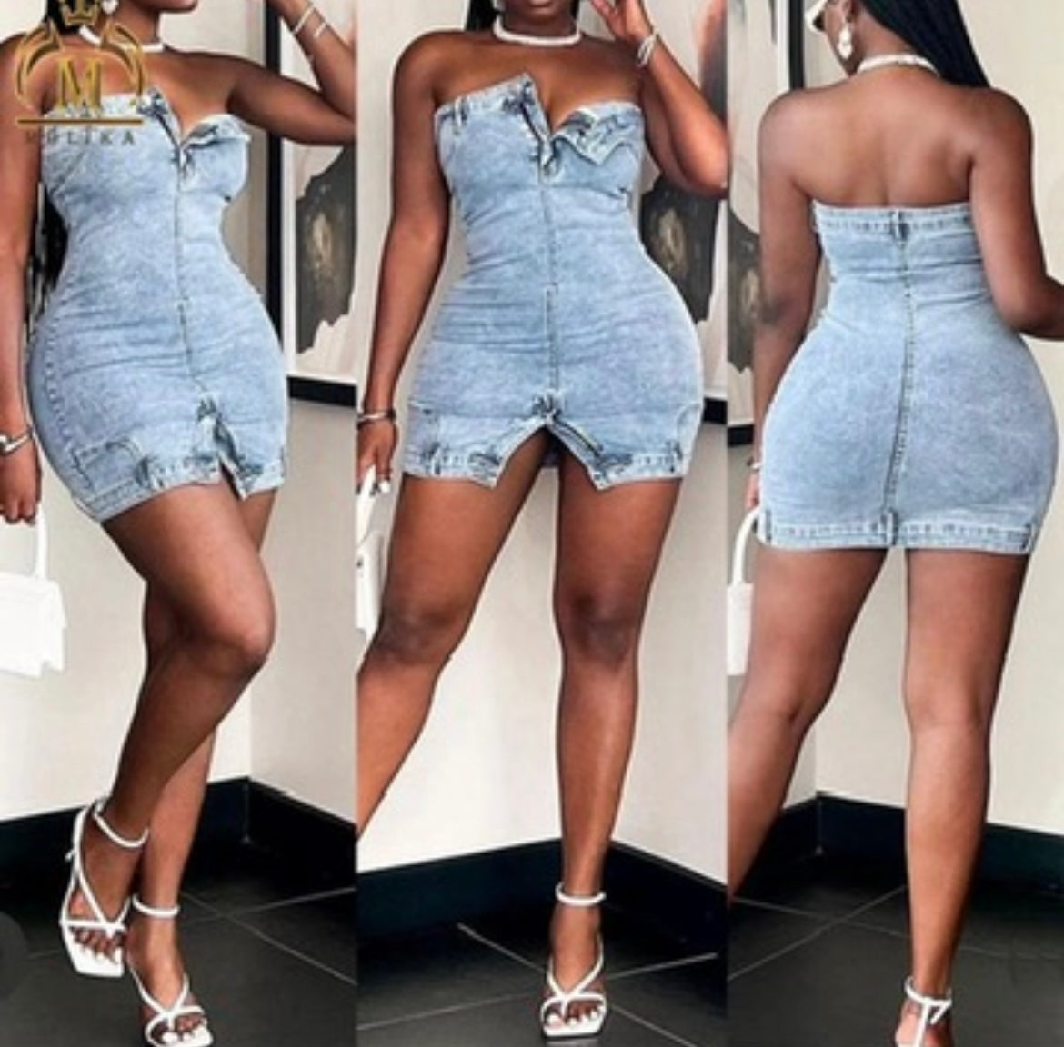 Denim Tube Dress