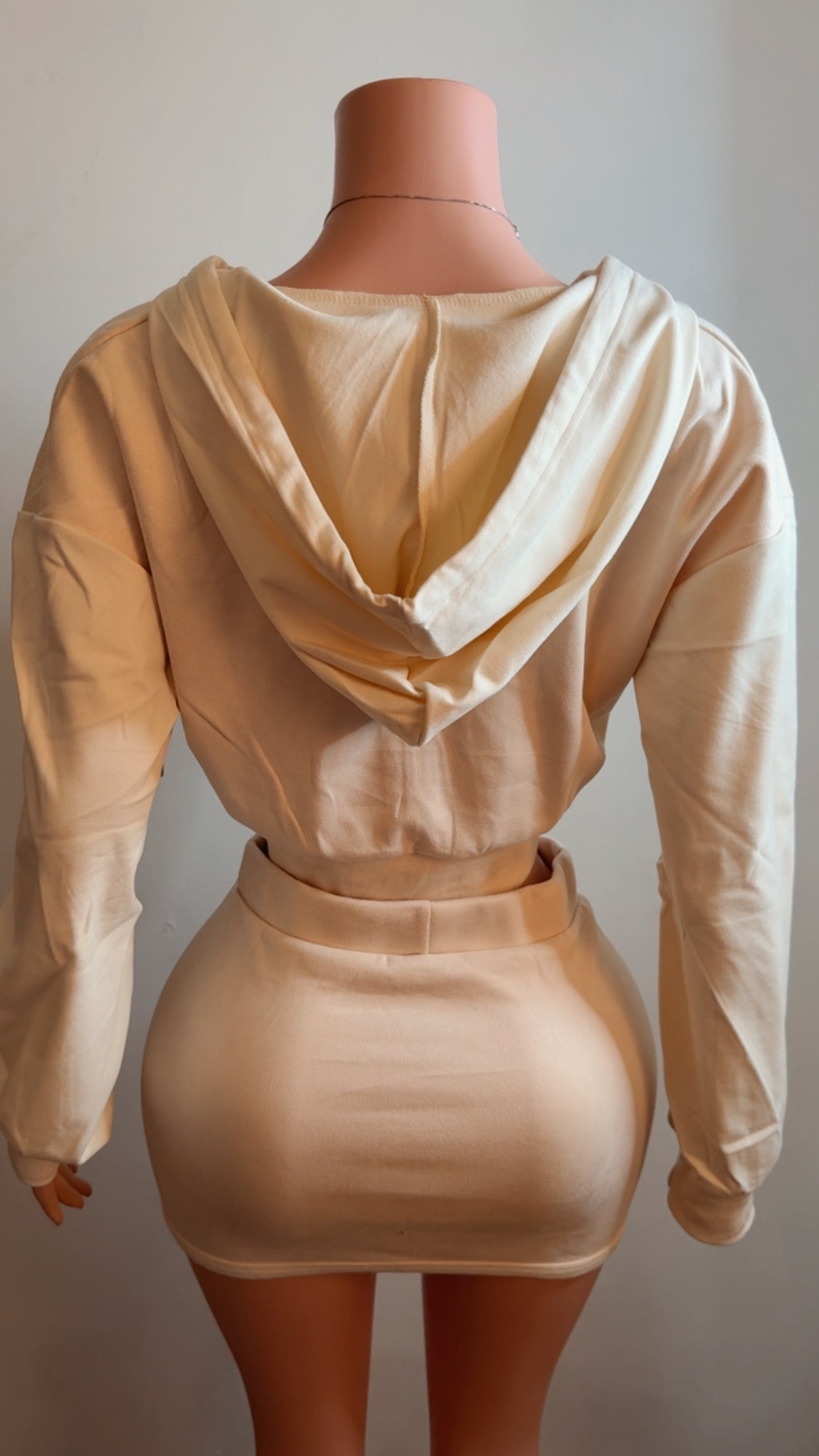 Cozy Skirt Set Beige