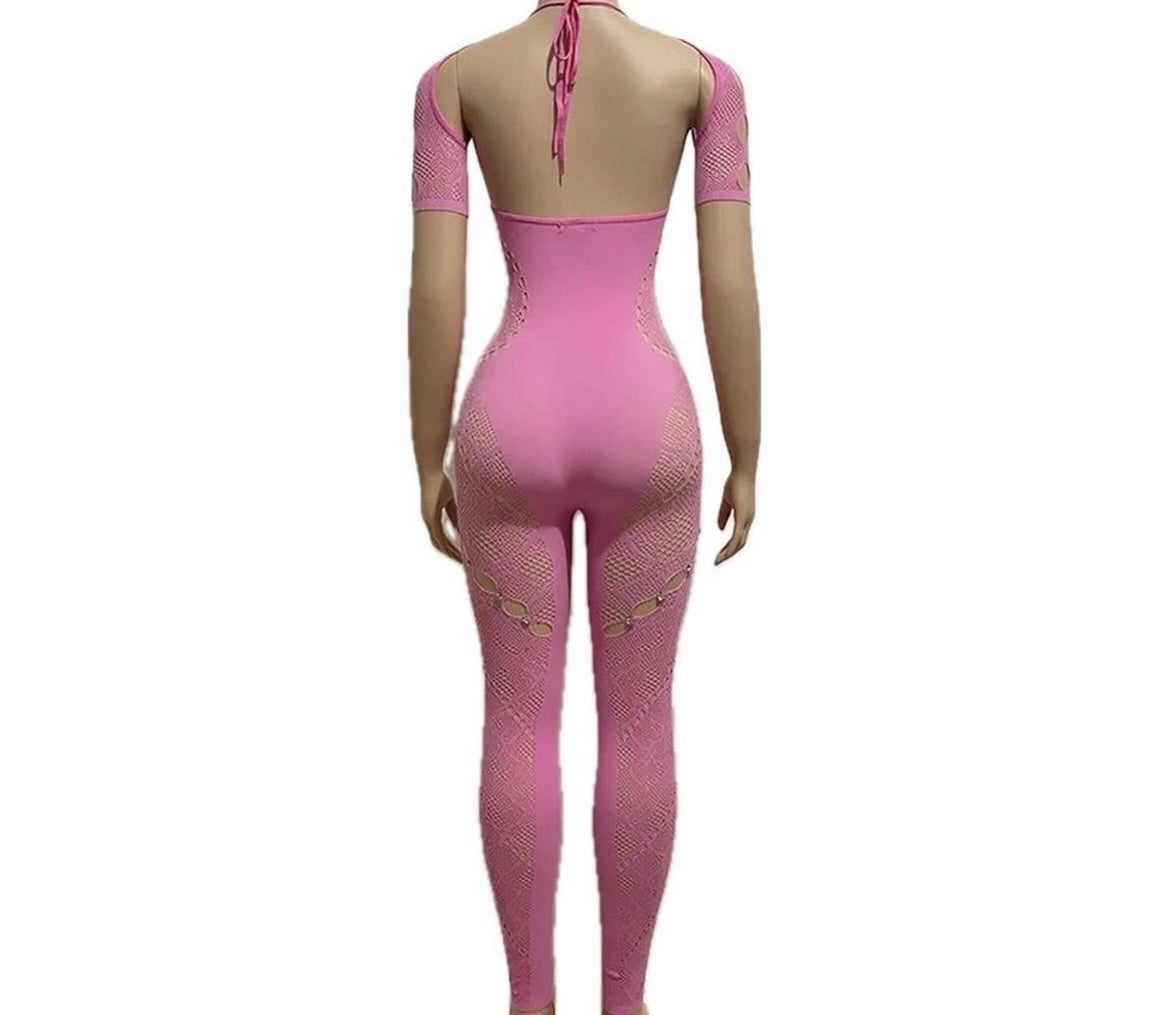 Pink Poster Jumpsuit