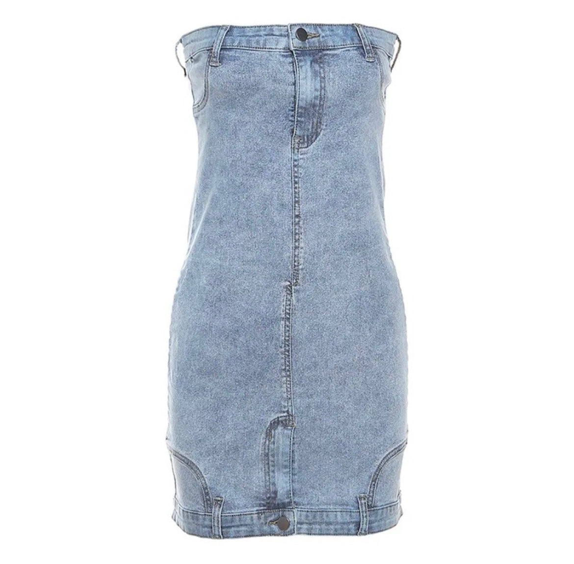 Denim Tube Dress