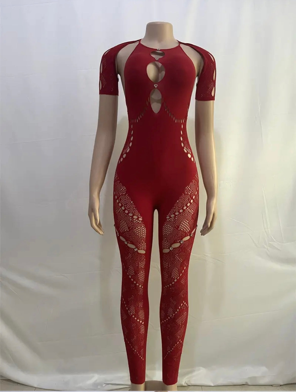 Red Poster Jumpsuit