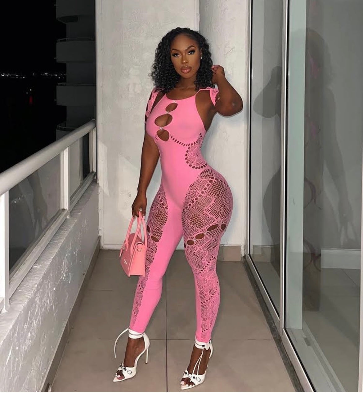 Pink Poster Jumpsuit