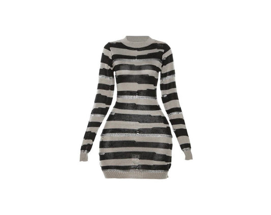 Zebra Sweater Dress