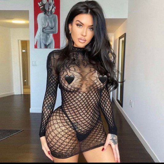 Fishnet dress